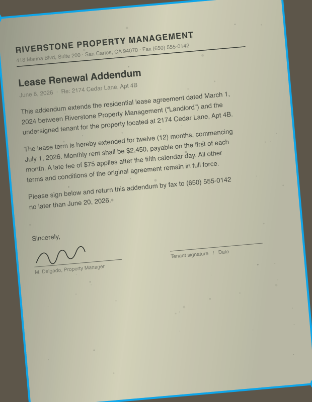 A crooked, shadowed phone photo of a document